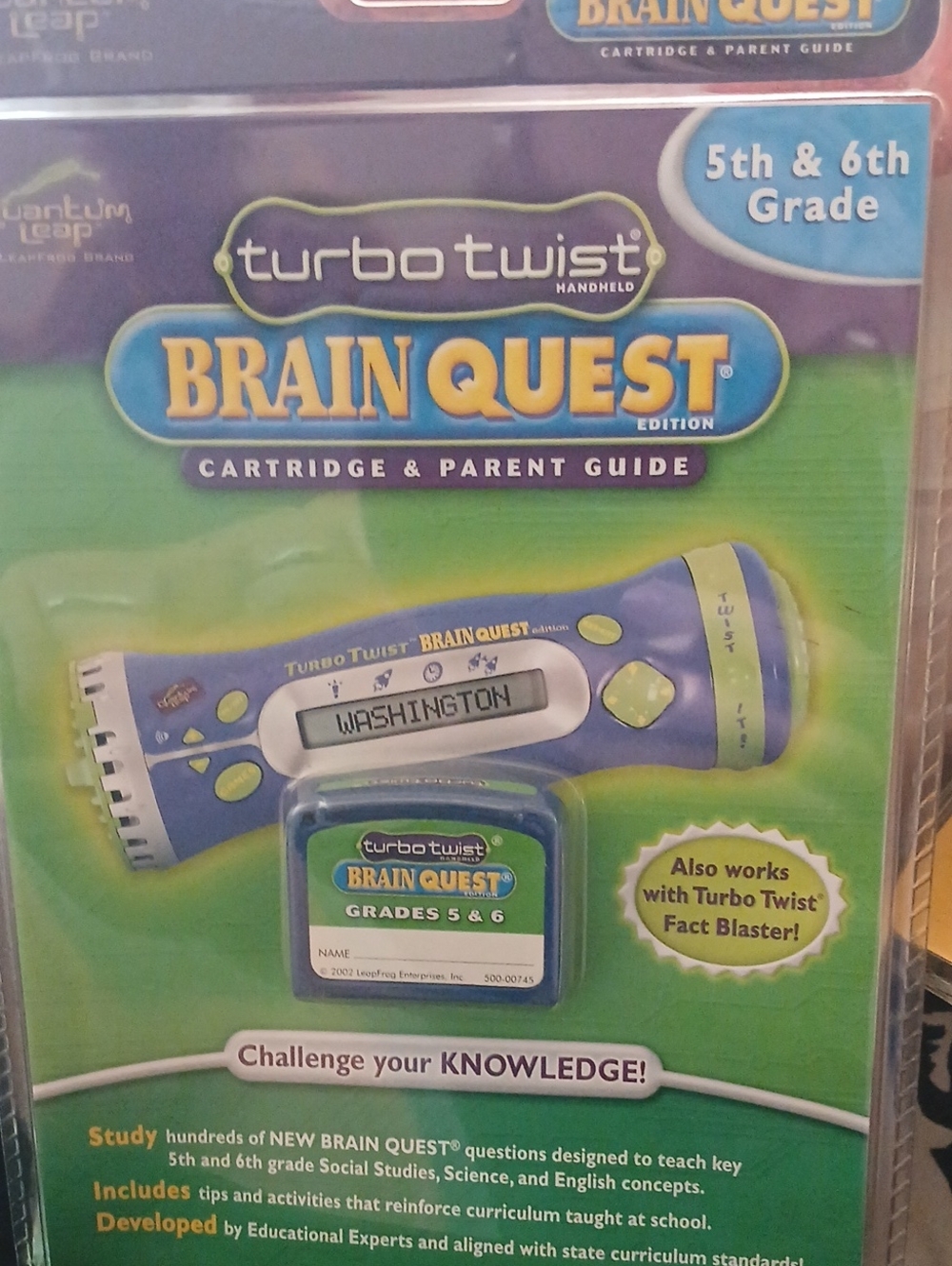 Brain Quest Handheld Game - Purple/Green